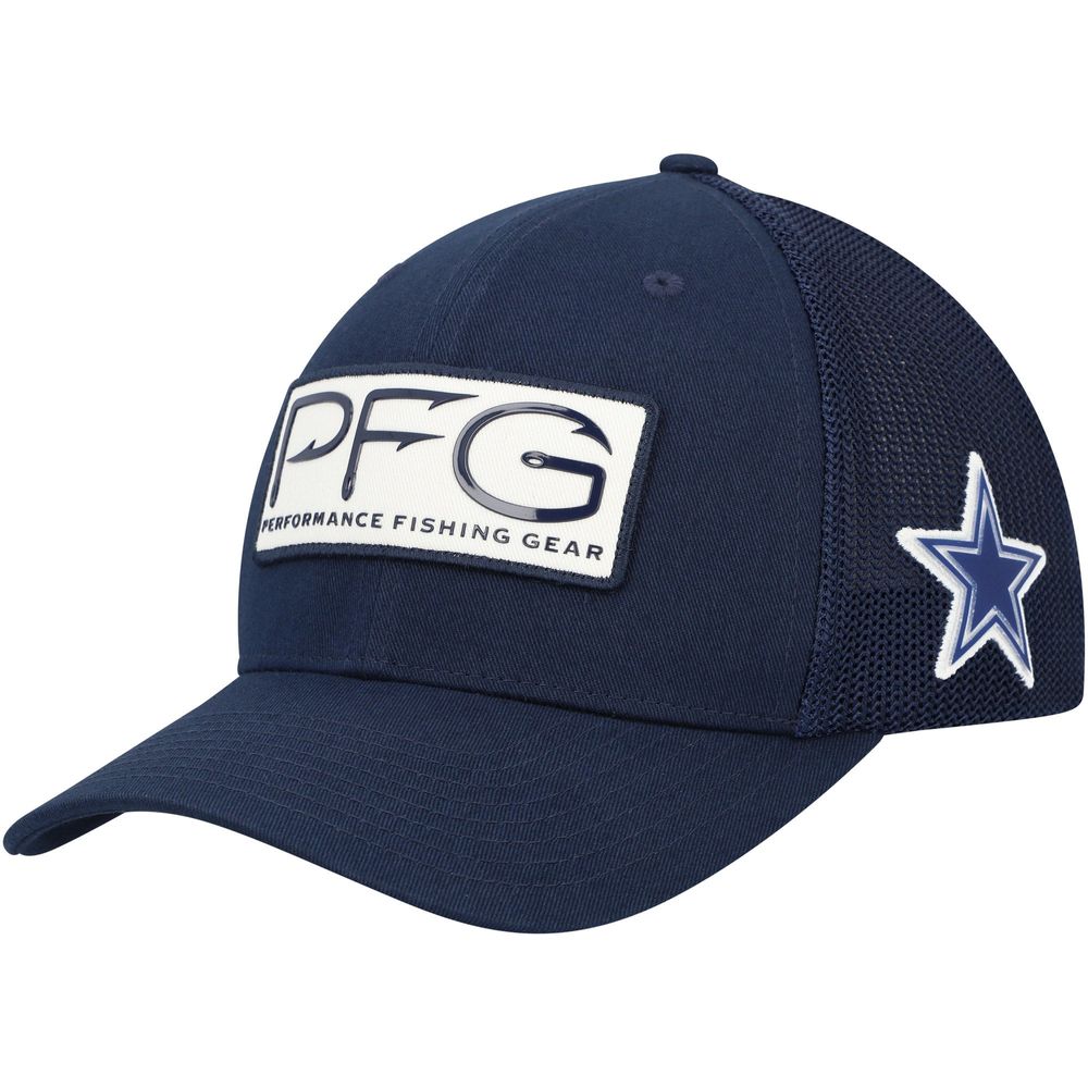 Columbia Sportswear Men's Dallas Cowboys PFG Mesh Fish Flag Ball Cap