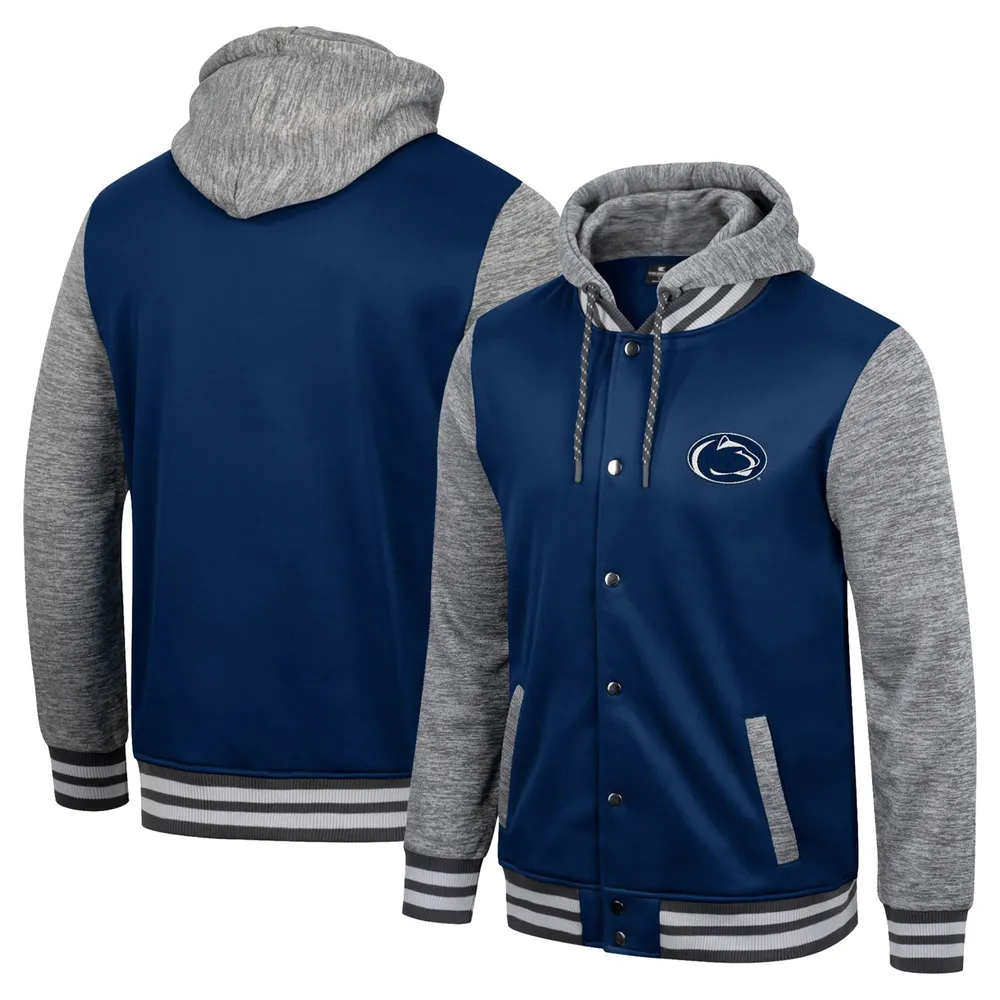 Colosseum Penn State Robinson Hoodie Full-Snap Jacket - Men's