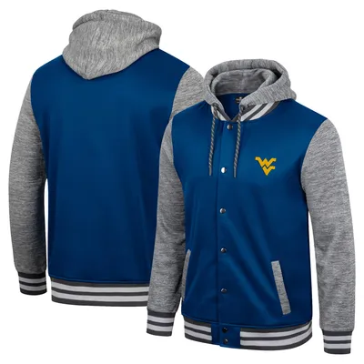 Colosseum West Virginia Robinson Hoodie Full-Snap Jacket - Men's