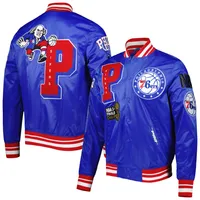 Pro Standard 76ers Mash Up Capsule Full-Snap Jacket - Men's