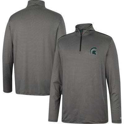 Colosseum Michigan State Logo Quarter-Zip Windshirt - Men's