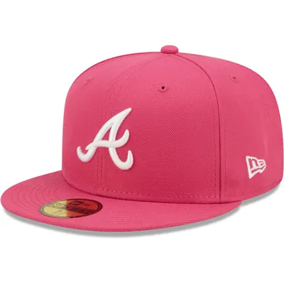 New Era Braves Beetroot Logo 59FIFTY Fitted Hat - Men's