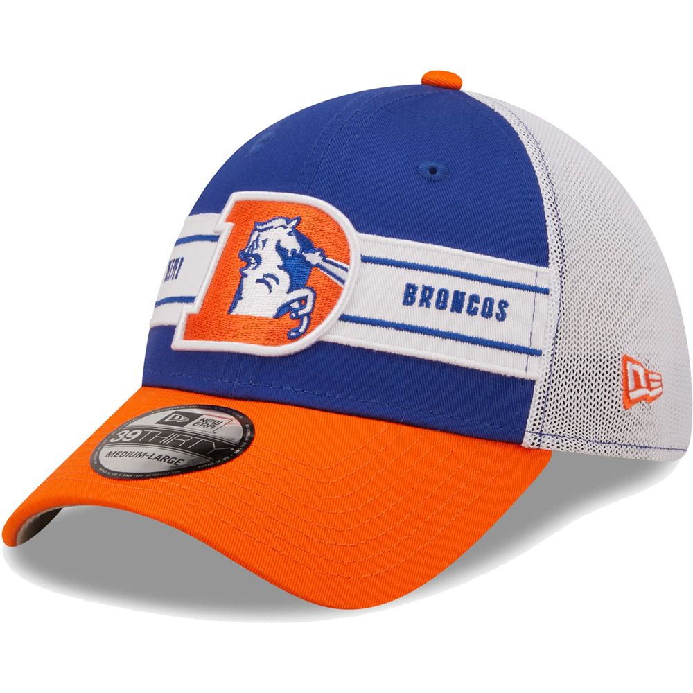 Men's New Era Royal/Orange Denver Broncos Surge 39THIRTY Flex Hat