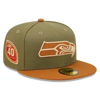 New Era Seahawks Olive Toasted Peanut 59FIFTY Fitted Hat - Men's