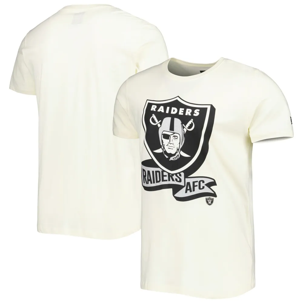 Las Vegas Raiders New Era League Raglan Long Sleeve T-Shirt - Black/Gray