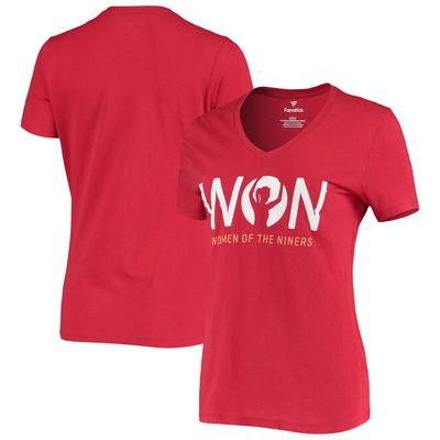 Fanatics 49ers Women of the Niners V-Neck T-Shirt - Women's