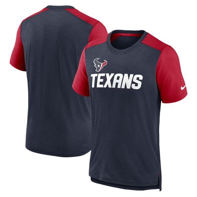 Nike Texans Color Block Team Name T-Shirt - Men's