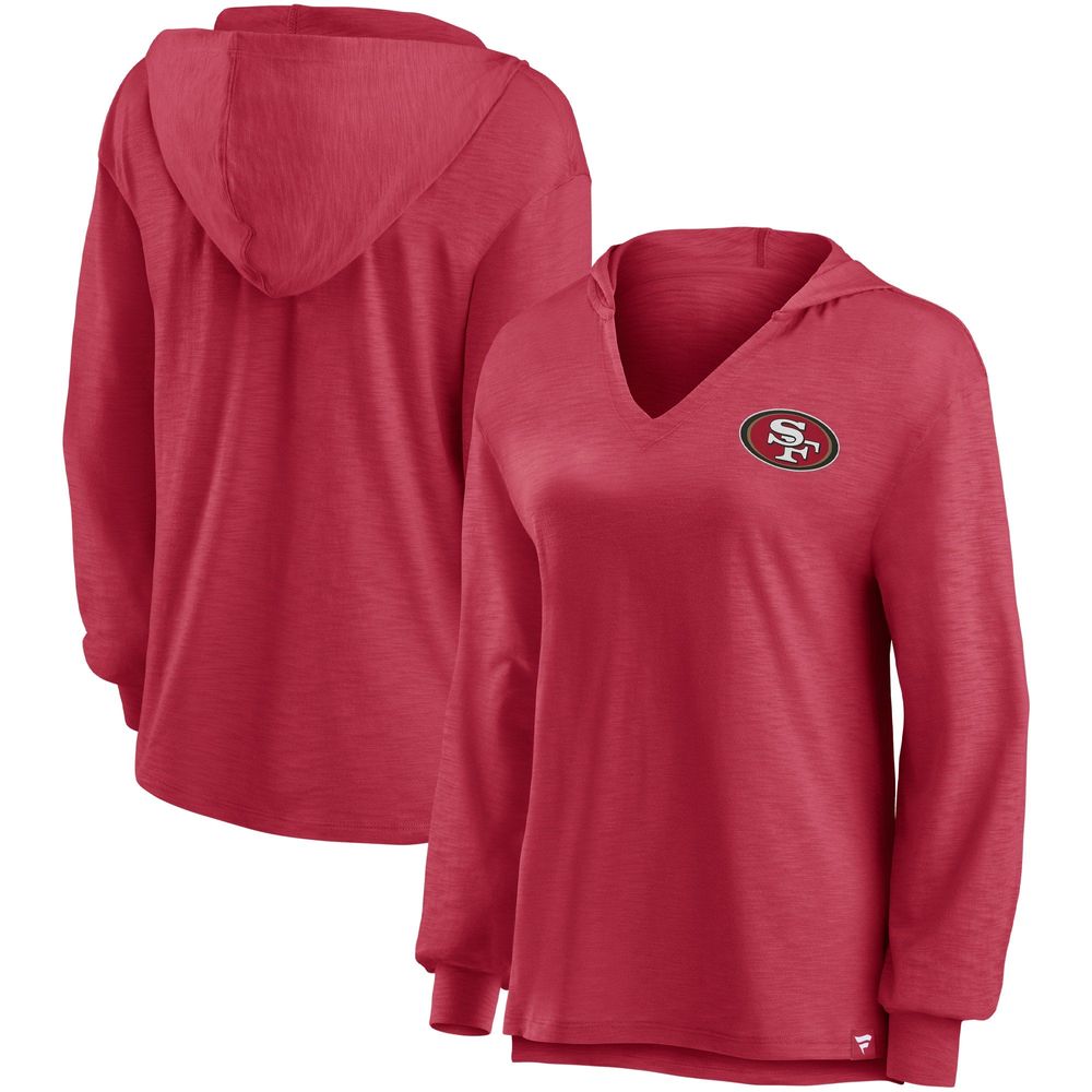 Fanatics 49ers Jumper V-Neck Pullover Hoodie - Women's