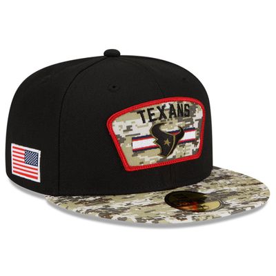 Men's New Era Black/Camo New Orleans Saints 2021 Salute To Service 59FIFTY  Fitted Hat