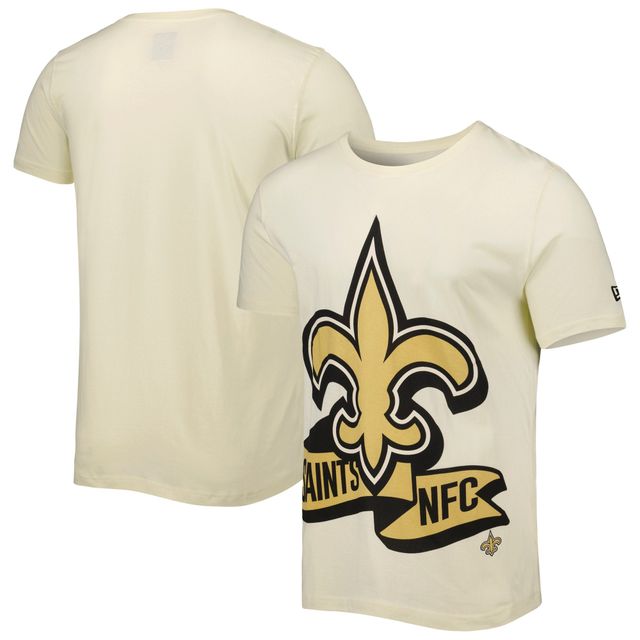 Men's New Era Black Orleans Saints Big & Tall 2-Hit T-Shirt