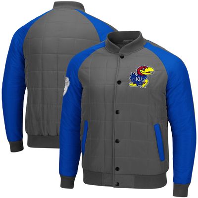 Colosseum Kansas 1940s Bomber Raglan Full-Snap Jacket - Men's