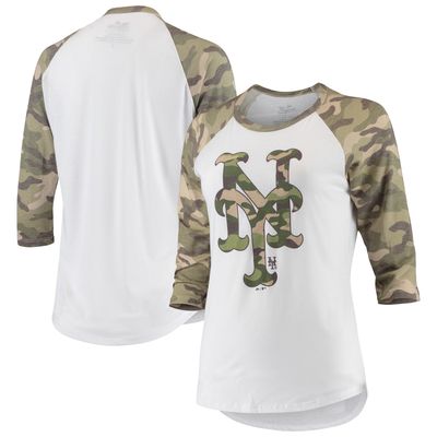 Women's Majestic Threads T.j. Watt Camo Pittsburgh Steelers Name & Number V-Neck Tri-Blend T-Shirt Size: Small