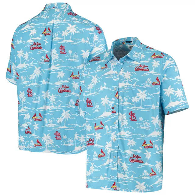 Men's Tommy Bahama White St. Louis Cardinals Baja Mar Short Sleeve Button-Up Shirt Size: Small