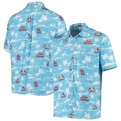 Tommy Bahama Men's Tommy Bahama White St. Louis Cardinals Baja Mar Short  Sleeve Button-Up Shirt
