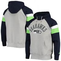 Starter Seahawks College Home Run Raglan Pullover Hoodie - Men's