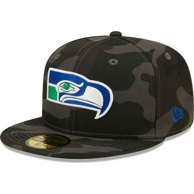 New Era Seahawks Throwback Logo 59FIFTY Fitted Hat - Men's