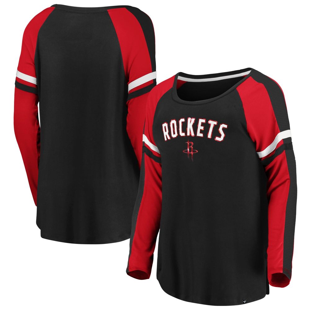 Fanatics Rockets Iconic Flashy Long Sleeve T-Shirt - Women's