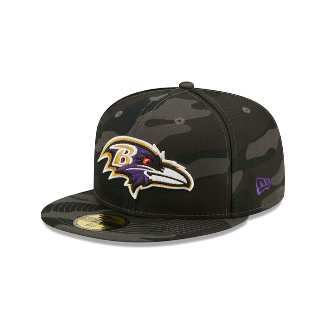 Men's New Era Graphite Baltimore Ravens Storm 59FIFTY Fitted Hat