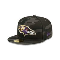 Baltimore Ravens New Era City Describe 59FIFTY Fitted Hat - Gray