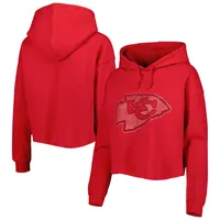 Cuce Chiefs Crystal Logo Cropped Pullover Hoodie - Women's