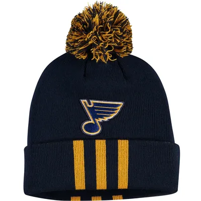 adidas Blues Three Stripe Knit Hat - Men's