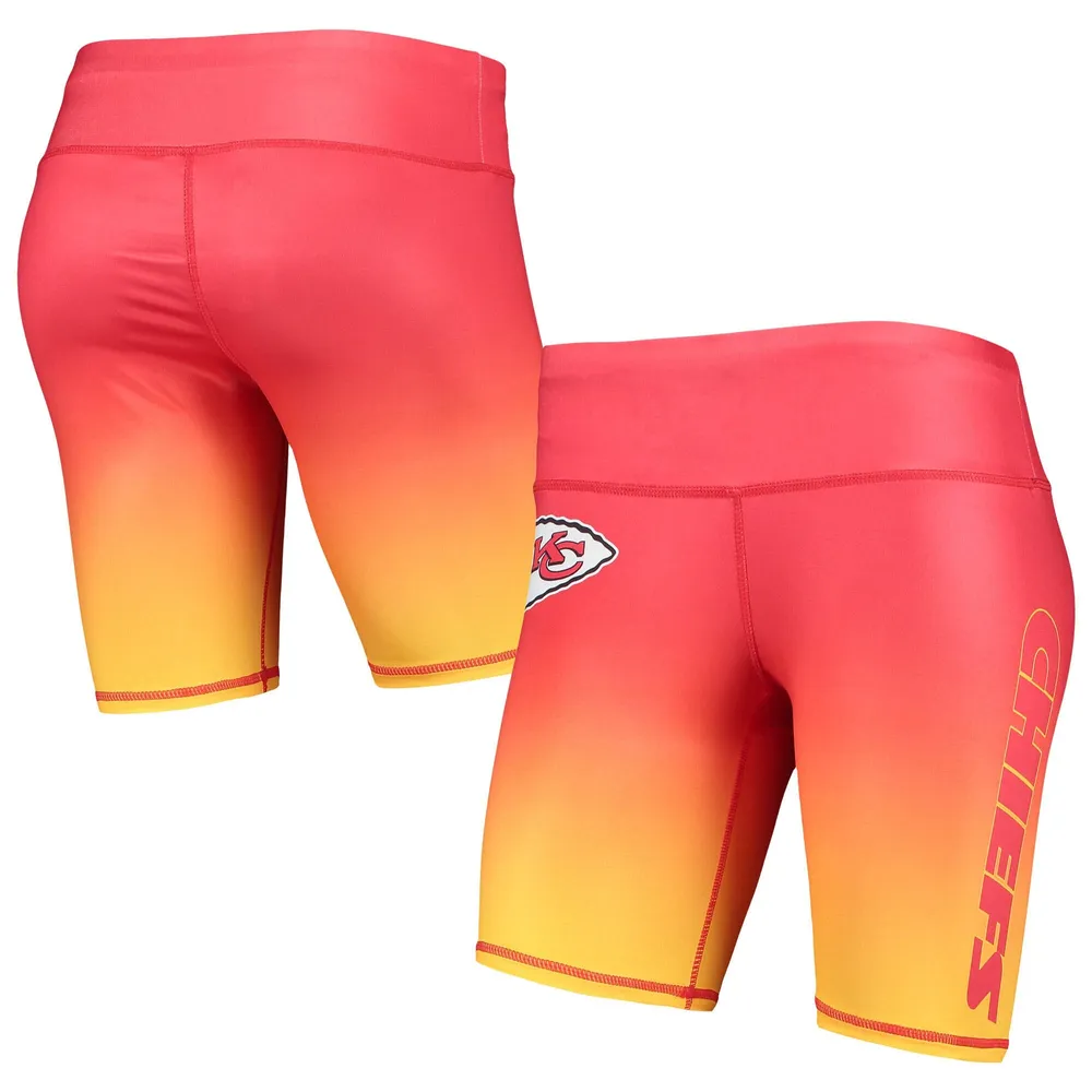 Forever Collectible Chiefs Gradient Biker Shorts - Women's