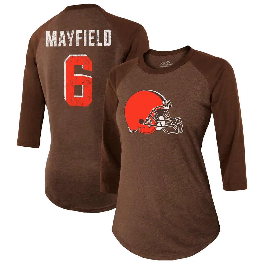 Majestic Threads Browns 3/4-Sleeve Raglan T-Shirt - Women's