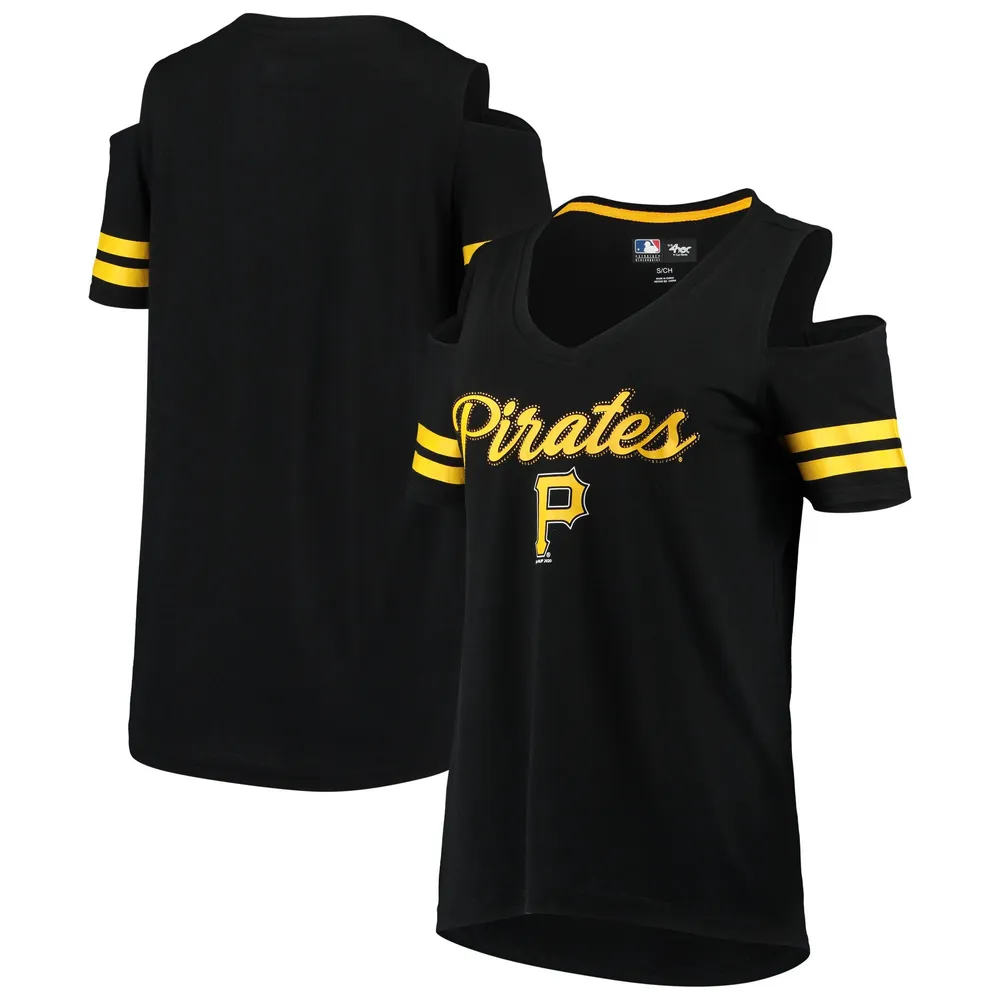 G-III Pirates Extra Inning Cold Shoulder T-Shirt - Women's