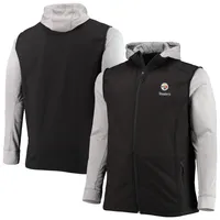 Dunbrooke Steelers Big & Tall Alpha Full-Zip Hoodie Jacket - Men's