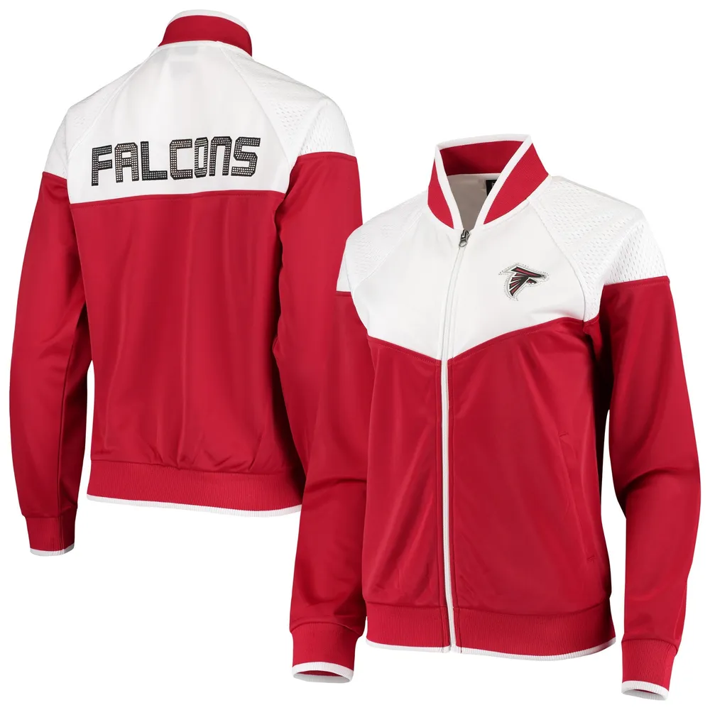 G-III Falcons Wildcard Full-Zip Raglan Track Jacket - Women's