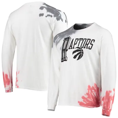 Los Angeles Lakers Junk Food Tie-Dye Long Sleeve T-Shirt - White