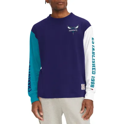 Tommy Jeans Hornets Richie Color Block Long Sleeve T-Shirt - Men's