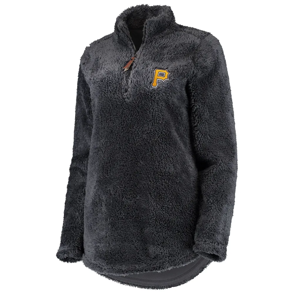 Soft as a Grape Pirates Sherpa 3/Zip Pullover Sweatshirt - Women's