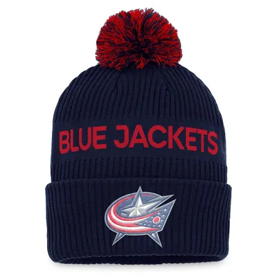 Fanatics Blue Jackets 2022 Draft Authentic Pro Knit Hat - Men's