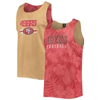 Forever Collectible 49ers Floral Reversible Mesh Tank Top - Men's