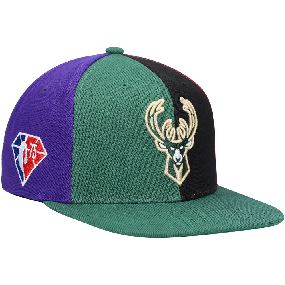 Mitchell & Ness Bucks 75th Anniversary What The? Snapback Hat - Men's