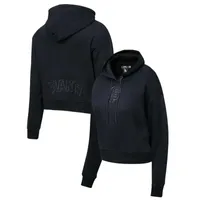 Pro Standard Giants Triple Cropped Pullover Hoodie - Women's