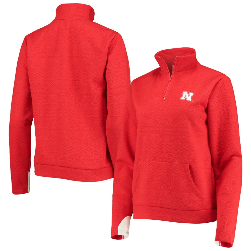 Gameday Couture Nebraska Embossed Quarter-Zip Jacket - Women's