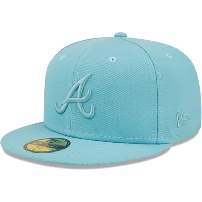 Atlanta Braves New Era White Logo 59FIFTY Fitted Hat - Royal