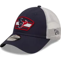 New Era Texans Logo Patch Trucker 9FORTY Snapback Hat - Men's