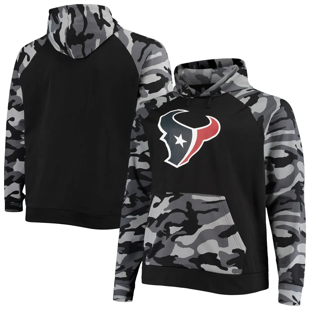 Forever Collectible Texans Raglan Pullover Hoodie - Men's