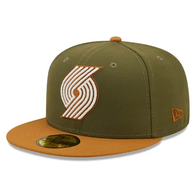 New Era Trailblazers Olive Two-Tone 59FIFTY Fitted Hat