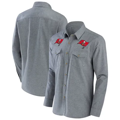 NFL x Darius Rucker Collection by Fanatics Buccaneers Chambray Button-Up Long Sleeve Shirt - Men's