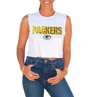 Cuce Packers Sequin Cropped Tank Top - Women's