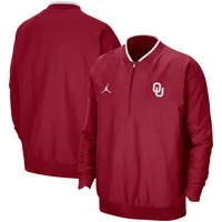 Jordan Oklahoma 2021 Coach Half-Zip Jacket - Men's