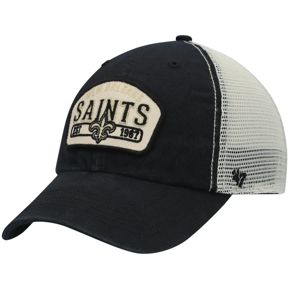 47 Brand Saints Penwald Trucker Clean Up Snapback Hat - Men's