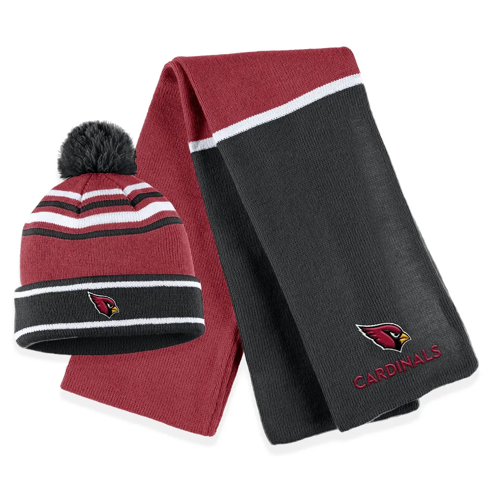 WEAR by Erin Andrews Cardinals Colorblock Knit Hat & Scarf Set - Women's
