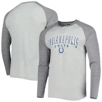 Concepts Sport Colts Ledger Raglan Long Sleeve Henley T-Shirt - Men's