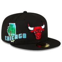 New Era Bulls Stateview 59FIFTY Fitted Hat - Men's