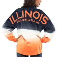 Spirit Jersey Illinois Long Sleeve Dip-Dyed - Women's